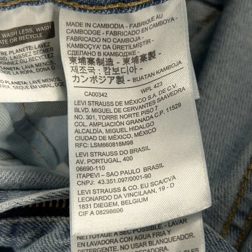 Levis‎ 502 Shorts Men Size 38 Blue Demin Cotton